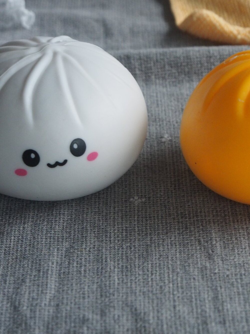 2 Orange And White Dumplings